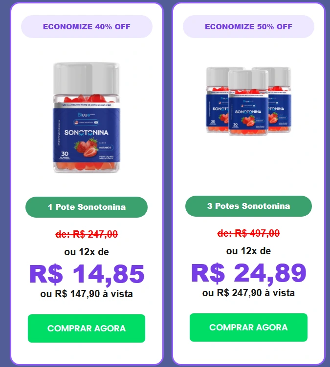 Sonotonina goma preço